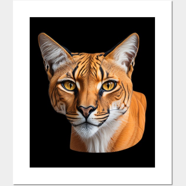 Orange Cat digital art design Wall Art by Spazashop Designs